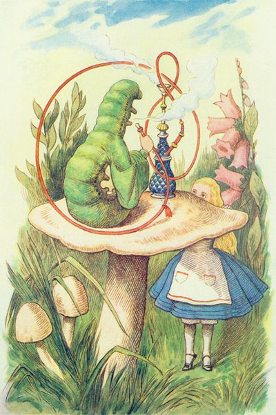 Alice Meets the Caterpillar, Illustration from 